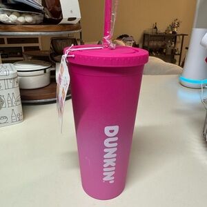 Dunkin pink tumbler